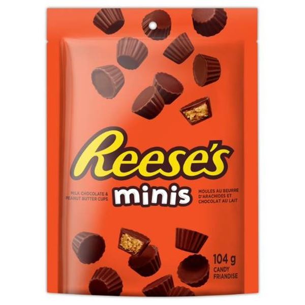 Reese’s Minis Milk Chocolate Peanut Butter Cups, 36 x 104g