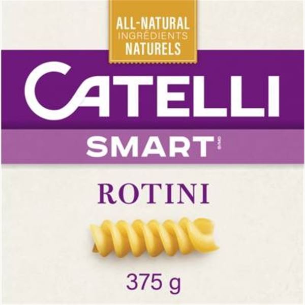 Catelli Smart Rotini Pasta, 6 x 375g – All-Natural Ingredients