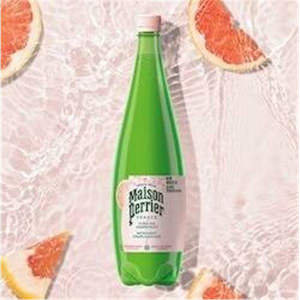 Maison Perrier Pamplemousse Sparkling Water, 12 x 1L Bottles