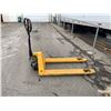 Image 1 : Yellow Pallet Jack with 5,500 lb Capacity