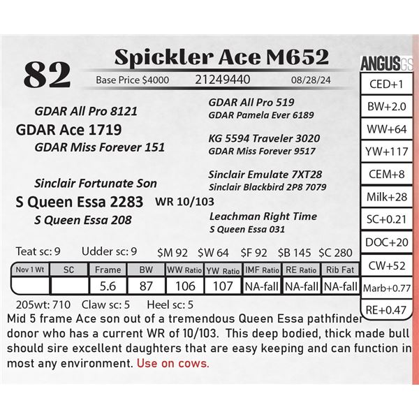 Spickler Ace M652