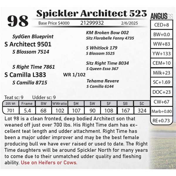 Spickler Architect 523