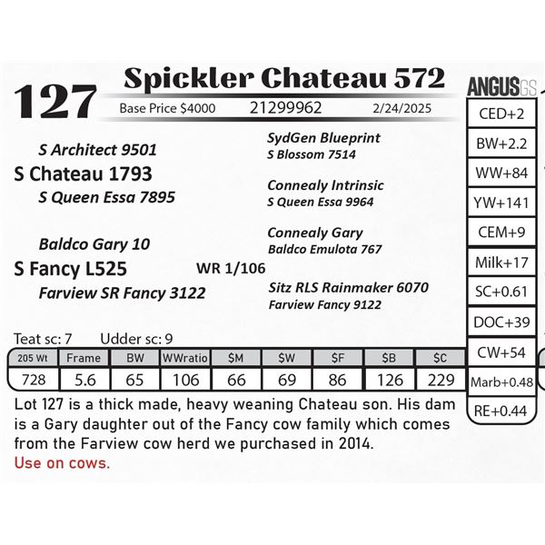Spickler Chateau 572