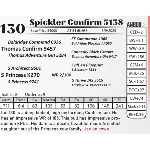 Spickler Confirm 5138