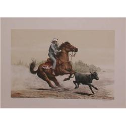 Mel Hunter, Quarter Horse, Signed Lithograph