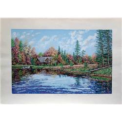 R. Byram, October Retreat, Signed Serigraph