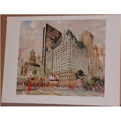 Kamil Kubik, Plaza Hotel, Signed Lithograph