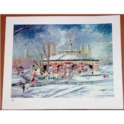 Kamil Kubik, Carousel, Signed Serigraph