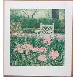 Gregory Johnson, Mothers Garden, Signed Lithograph