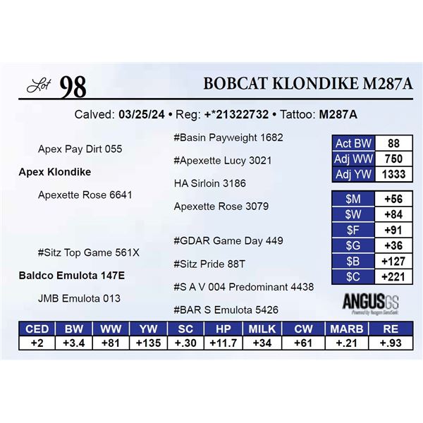 Bobcat Klondike M287A