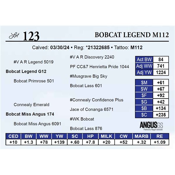 Bobcat Legend M112