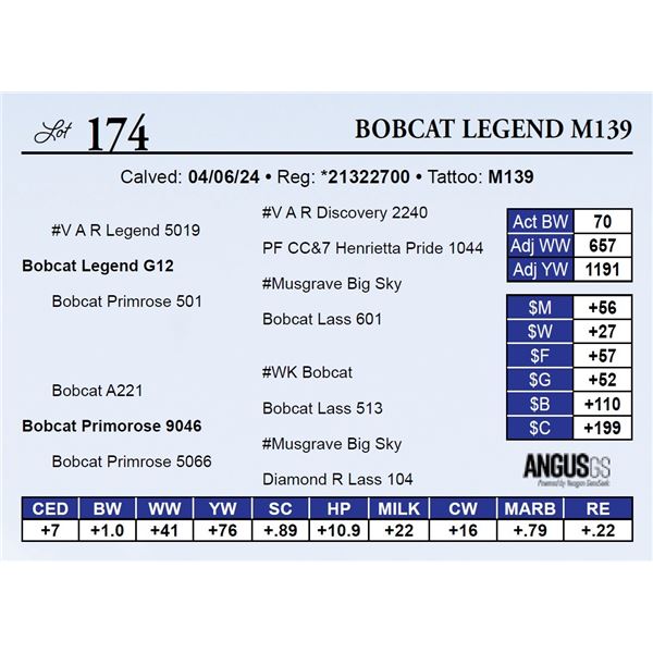 Bobcat Legend M139