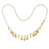 Image 3 : Celine 18k Yellow Gold 16.5" Dangle Grapes, Apples & Oval Charm Link Necklace