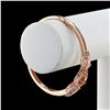 Image 3 : 9.99 ctw Morganite and 1.32 ctw Diamond 14K Rose Gold Bangle