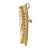 Image 5 : Vintage 14k Yellow Gold Carved Shell Cameo w/ Scalloped Frame Pin Brooch Pendant