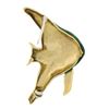 Image 4 : 18k Gold Multi-colors Enamel Work Detailed Banner Fish Pin Brooch w/ Diamond Eye