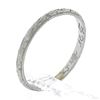 Image 2 : Antique Platinum 2.2mm Milgrain & Textured Work Eternity Stackable Band Ring