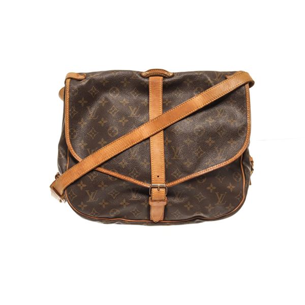 Louis Vuitton Brown Monogram Canvas Saumur 35 Shoulder Bag