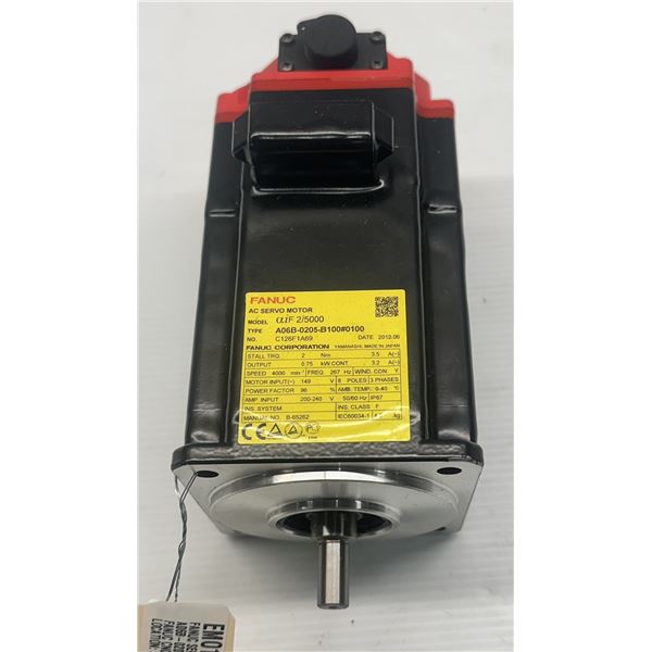 Fanuc #A06B-0205-B100#0100 AC Servo Motor w/#A860-2000-T321