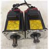 Image 1 : (2) Fanuc #A06B-0212-B605#S000 AC Servo Motors