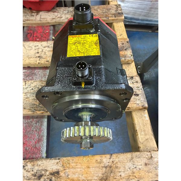 Fanuc #A06B-0235-B605 AC Servo Motor w/ #A860-2014-T301 Pulse Coder
