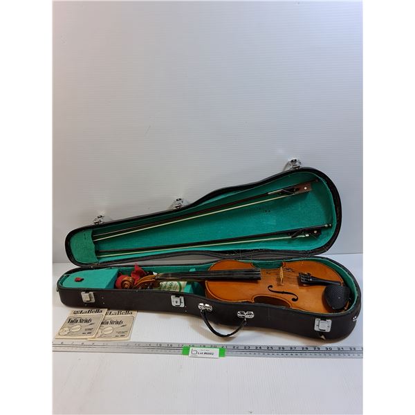 Violin w/Strings & Case - As Is