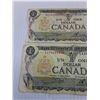 Image 2 : (4) Canadian One Dollar Bills: 1973