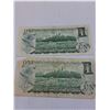 Image 7 : (4) Canadian One Dollar Bills: 1973