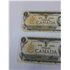 Image 2 : (4) Canadian One Dollar Bills: 1973