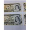 Image 4 : (4) Canadian One Dollar Bills: 1973