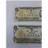 Image 2 : (4) Canadian One Dollar Bills: 1973