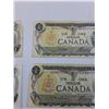 Image 4 : (4) Canadian One Dollar Bills: 1973