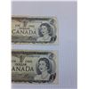 Image 5 : (4) Canadian One Dollar Bills: 1973