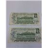 Image 6 : (4) Canadian One Dollar Bills: 1973
