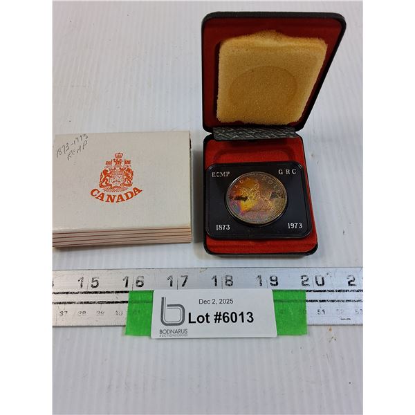 Canadian Mint RCMP Dollar Coin - 1973 w/Case