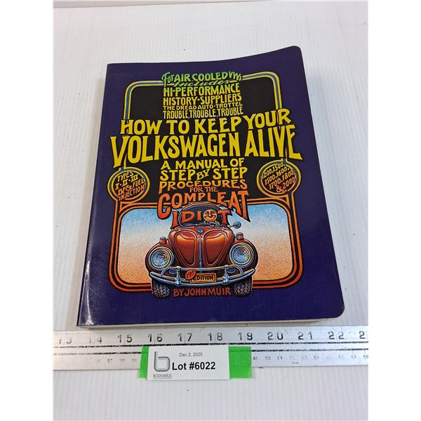 Book: Volkswagon Manual - How to keep your volkswagon alive