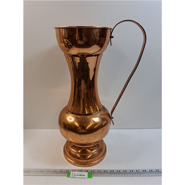 Copper Tall Pitcher Vase - 20" x 8"