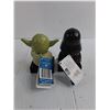 Image 2 : (2) New Star Wars Candy Dispensers (Yoda & Darth Vader)