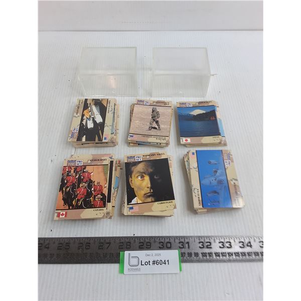 (2) Plastic Boxes of Pro Set Desert Storm Collector Cards