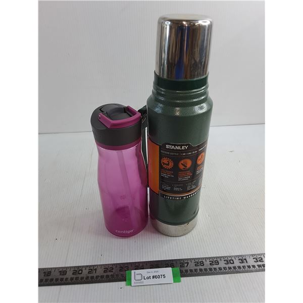 Stanley Insulated Vacuum Bottle - 14" Tall, Contigo Sport Bottle