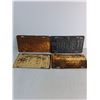 Image 4 : (4) Saskatchewan License Plates- 1951, 1952, 1953
