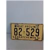 Image 2 : (2) Saskatchewan License Plates-1951, 1954