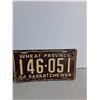Image 3 : (2) Saskatchewan License Plates-1951, 1954