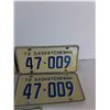 Image 3 : (5) Saskatchewan License Plates- 1972