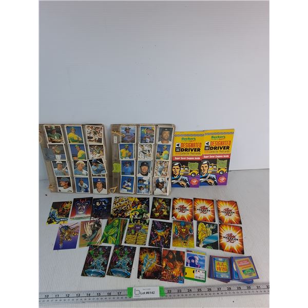 Baseball Picture Cards, "Do You Remember?" Magic Baseball Cads, Marvel Cards, Bakugan Cards, Beckers