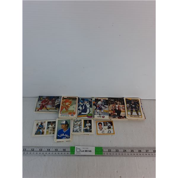 Hockey Cards With Various Teams, Baseball Cards With Various Teams- Cannot Authenticate