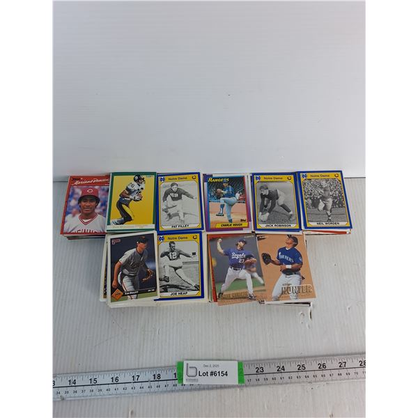 Baseball Cards And Some Football Cards All With Various Teams- Cannot Authenticate