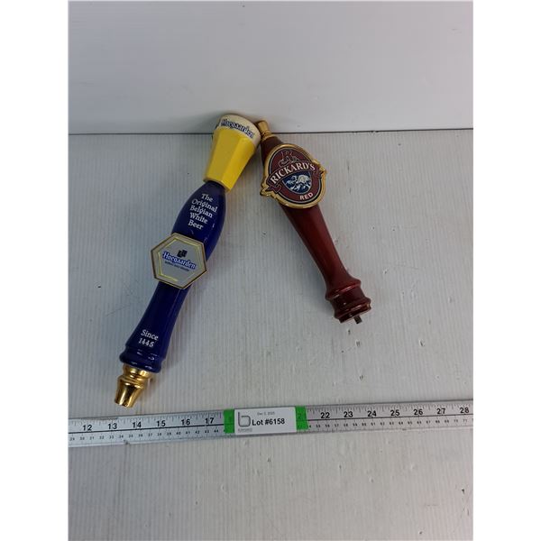 (2) Beer Taps Up To 13.5" - Richard's Red, Hoegaarden