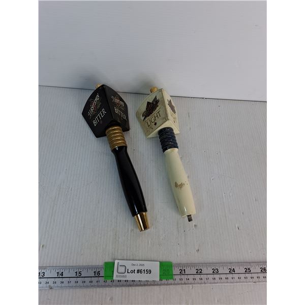 (2) Beer Taps 10"- Western Bitter, Western Light