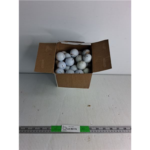 Box Of Gold Balls (Box- 7x7x7")